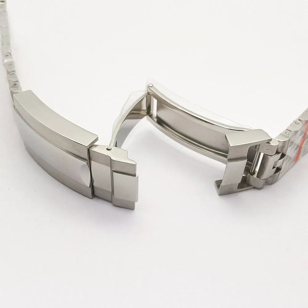 20mm stainless steel bracelet watch band folding buckle Curved end straps banding Fit GMT Case 241220