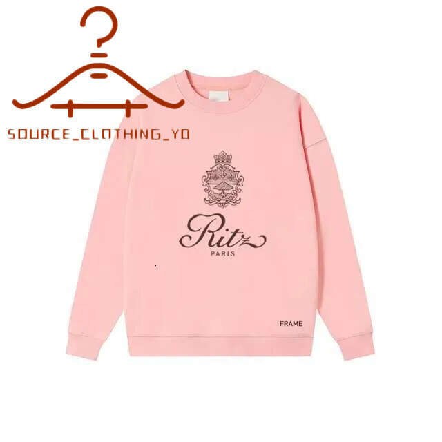 Hoodies Sweatshirts Frame X Ritz Hoodie Desinger Pullover Mens Hoody Womens Sweatshirt Hot Winter New Round Neck Chic Letter Print Design Loose Casu
