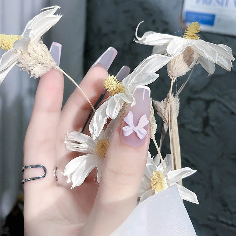 100PCS 3D Ribbon Bow Nail Art Charms Supplies Bowknot Accessories For Nails Decoration Manicure Deocr Parts Material Tool 241223