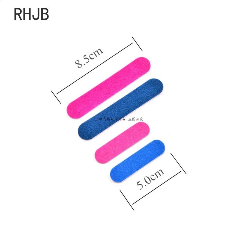 100Pcs/Lot Double Side Disposable Mini Wooden Nail FileGrinding Polishing Buffer Strips Manicure Care ToolsSize 8.5/5x1.3cm 241223
