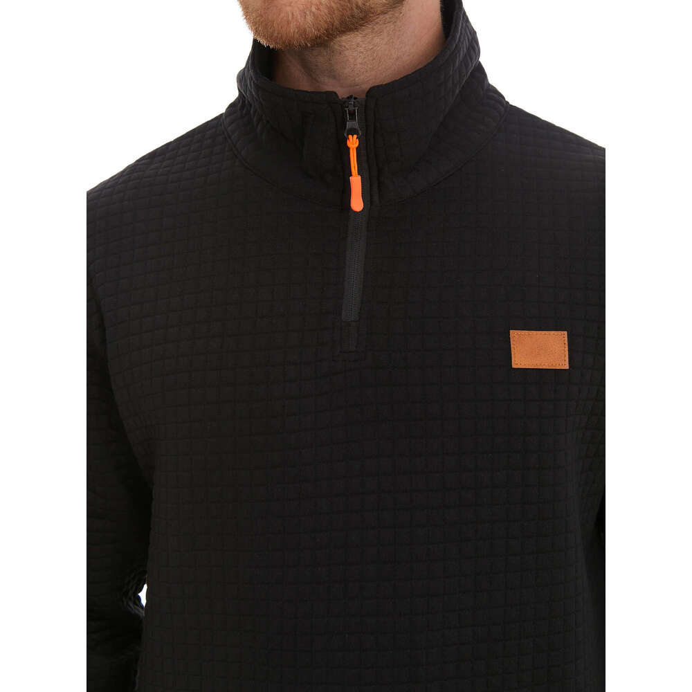 Specialized autumn and winter high neck top casual men's stand collar design hoodie jacket