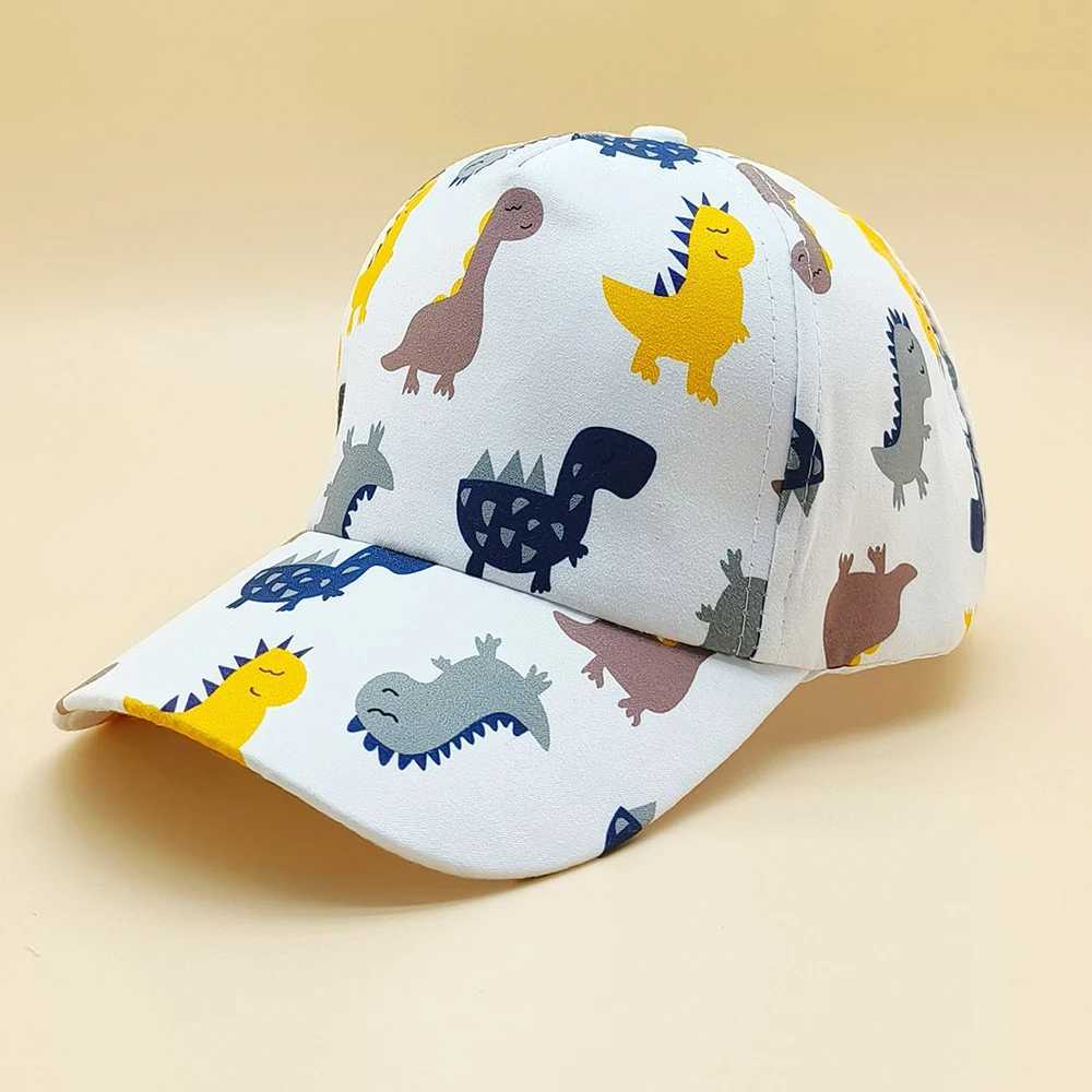 Caps Hats New Cartoon Animal Summer Baby Baseball Hat Boys and Girls Travel Sun Hat Childrens Beach Sun Hat Accessories H241223