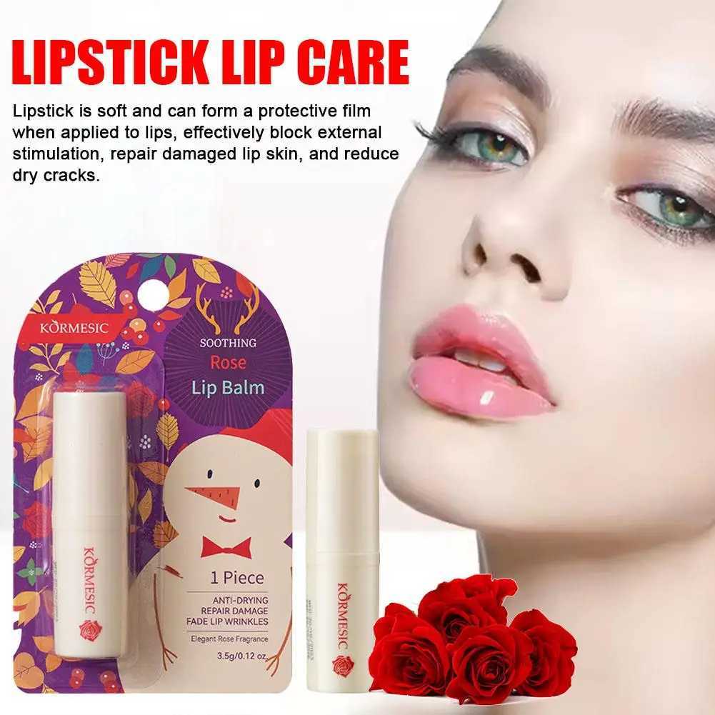 Holiday lipstick Smooth Moisturizing lipstick Christmas Gift Moisturizing Coloring lipstick Care Christmas lipstick 3 Fruit FlavorW241223