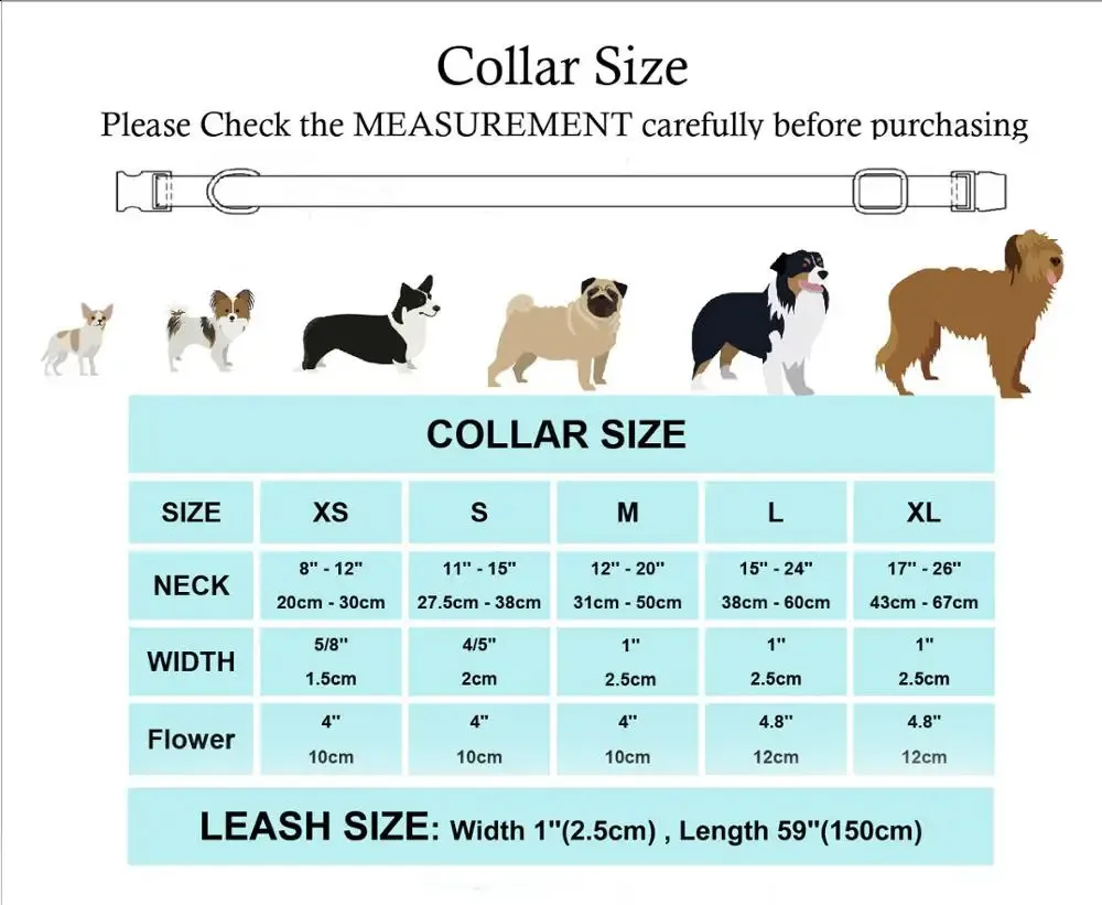Classical Floral Dog Harness Collar Flower Matching leash Bandana Shampoo Bag with Personalized Name Telphone