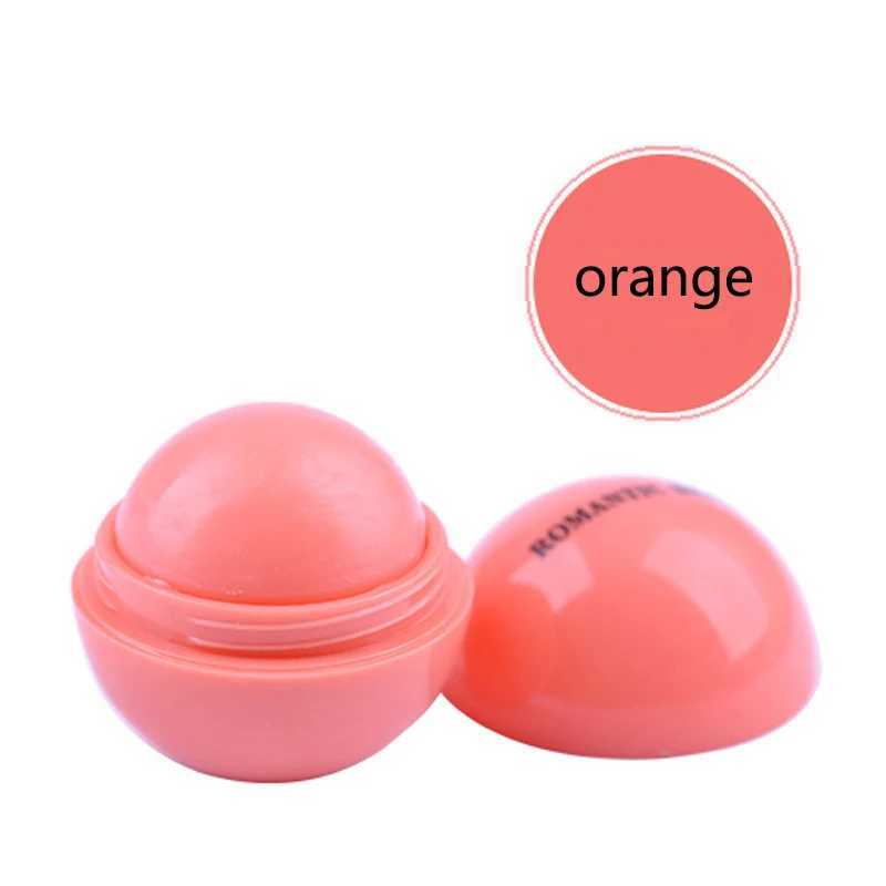New fashionable round ball natural organic embossed lipstick lip care 6-color fruit flavorW241223