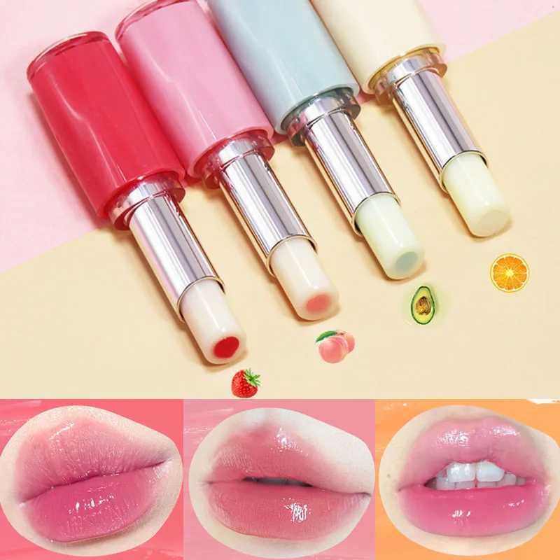 Strawberry sand lipstick moisturizing care color changing lipstick peach fruit flavor lipstick rich gloss background lipstickW241223