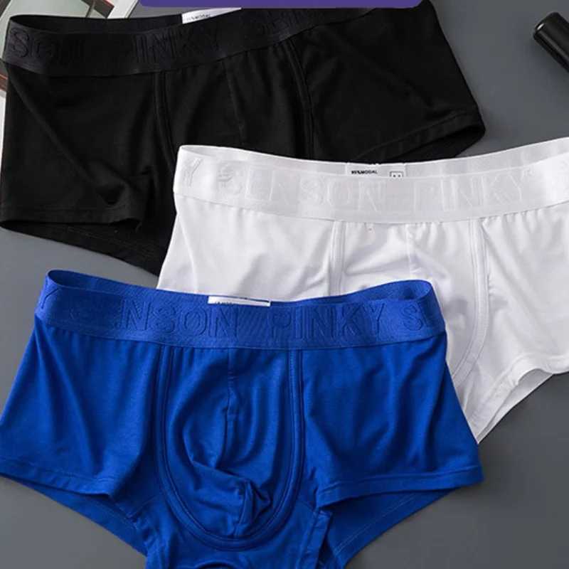 New Breathable Calzoncillo Hombre Modal Mens Underwear Boxing Cotton Mens Underwear Mens Underwear Shorts U-shaped Transparent Bag W241223