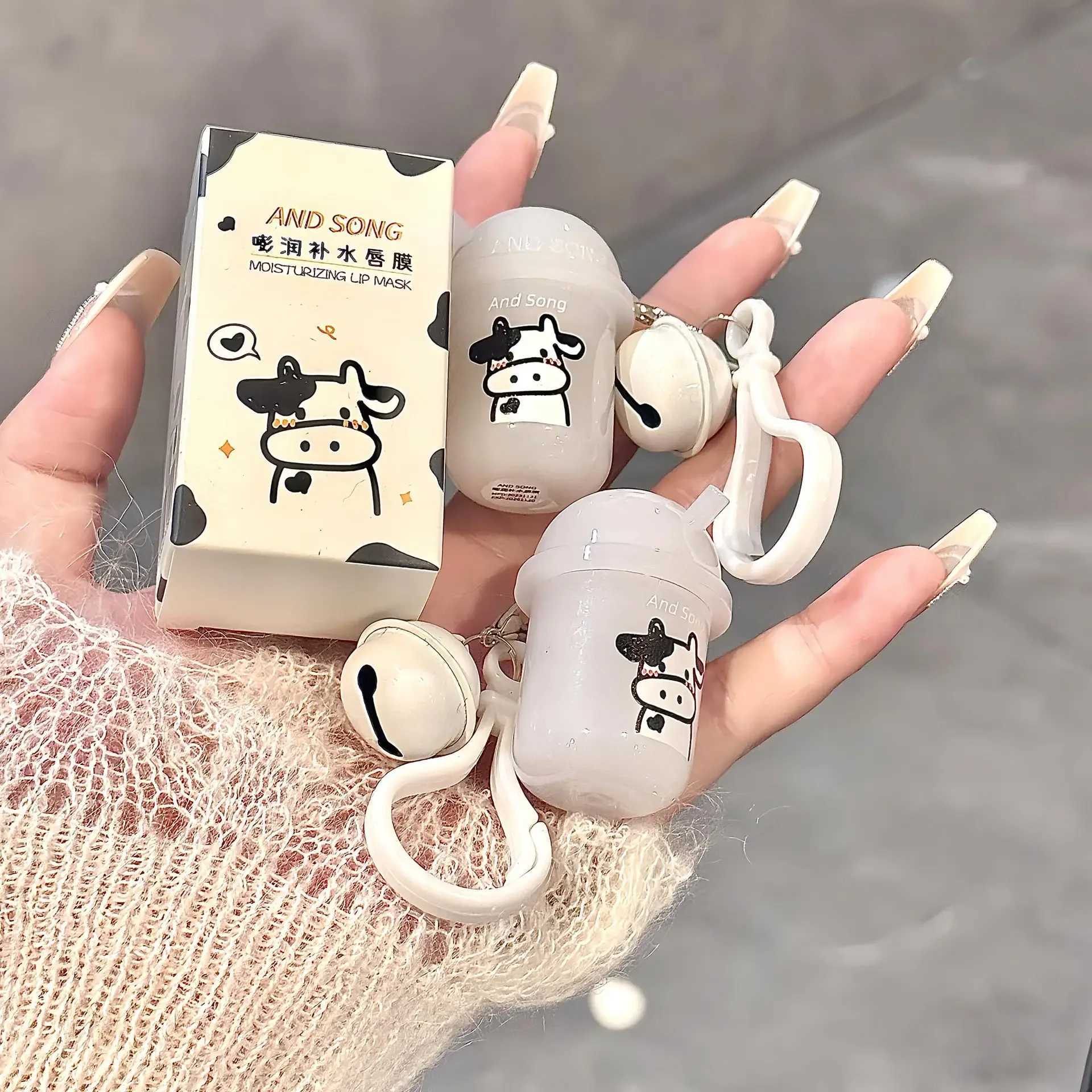 Jelly Lip Balm Clear Moisturizing Cute Keychain Lip Tint Transparent Hydrating Balm Anti-drying Natural Plant Lips Care CosmeticXJ241223