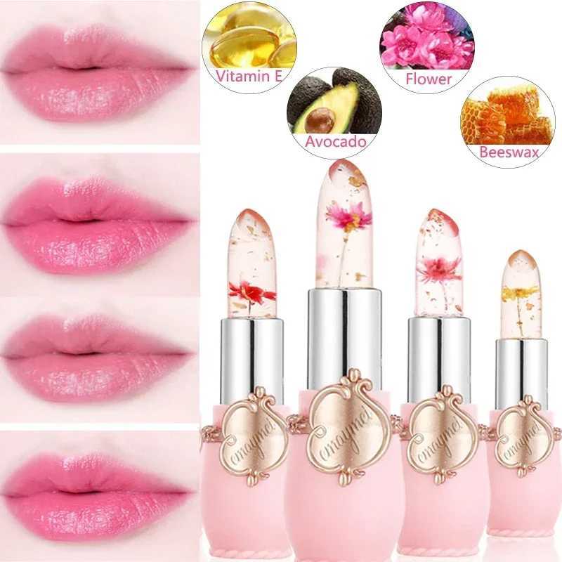 Jelly Dried Flower Color Changing Lip Balm Transparent Moisturizing Make Up Lipstick Repair Dry Cracks for Lips Care LipglossXJ241223