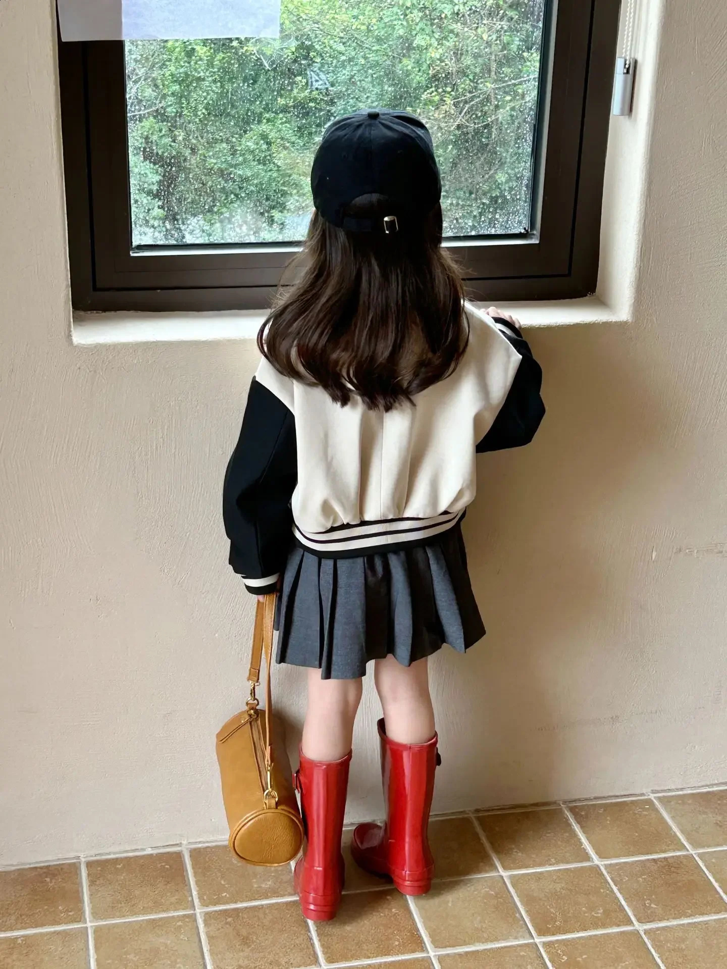 Autumn Childrens Wear Girls Short Baseball Coat Baby Casual Combination Coat Kids Jackets for Girls 241223