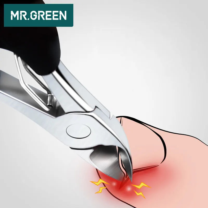 MR.GREEN Toe Professional Stainless Steel Manicure milling cutter Pliers Cuticle Scissors Nail Clipper The Nail Cutter 241223