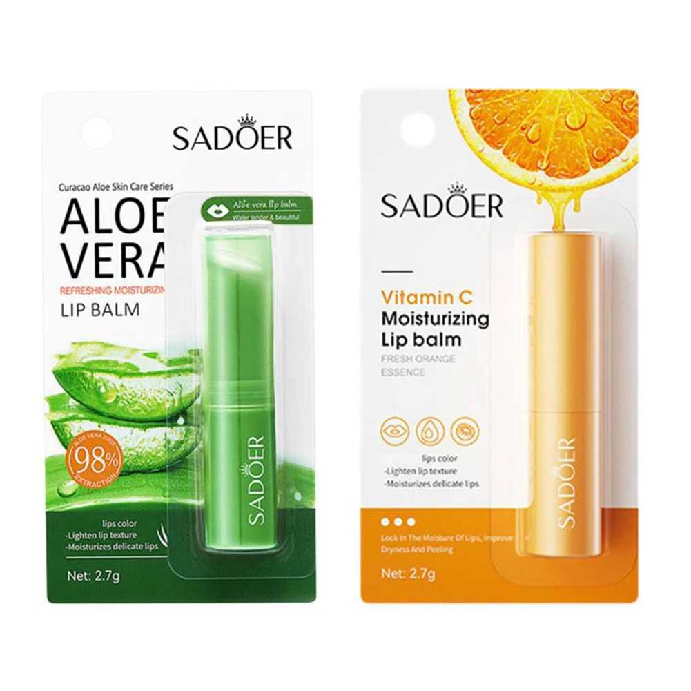 Aloe Vera Matte Lipsticks Color Changing Lipstick Tubes Hydrating Vitamin C Lip Moisturizer Waterproof Lip Blam 2.7g/3.5gXJ241223