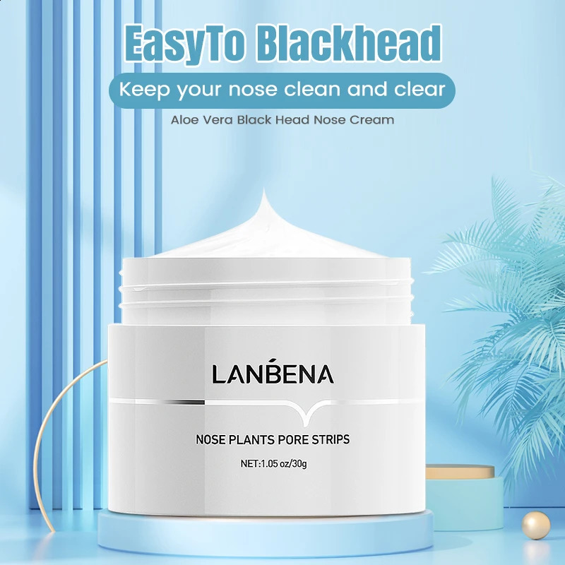 LANBENA Blackhead r Peel Off Mask Aloe Vera Extract Oil Control Nose Mask with 180pcs Cleanses for Deep Clean Hydrating 241223