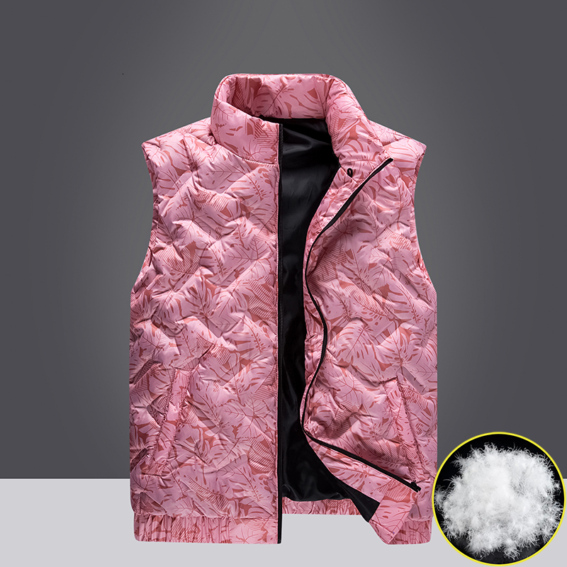 Autumn And Winter Vest Men New Thickened Plus Size Down Cotton Vests Loose Outer Warm Jacket Undershirt With Collar