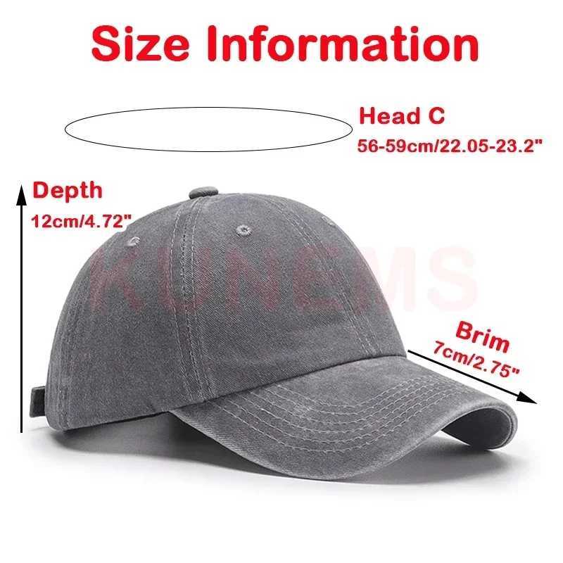 Caps Hats KUNEMS custom mens and womens baseball caps DIY design letter embroidery retro hat custom hat graphic printing wholesale H241223