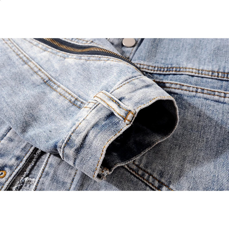 Winter Thick Natural Fox Fur Collar Rabbit Fur Denim Jacket Women Black Blue Cow Outerwear Loose Short Jeans Jackets Female 241220