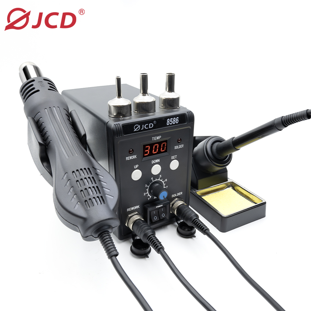 JCD 8586-BPrecision digital temperature controlled soldering station suitable for electronic repair and DIY, fast heating, precise temperature control