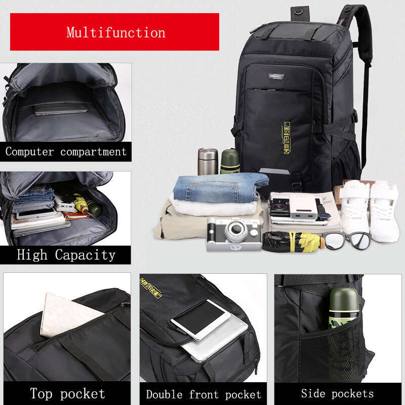 80L Waterproof Mountaineering Backpack Men Trekking Sport Bags Man Climbing Camping Backpacks 50L Outdoor Travel Bag Pack Unisex