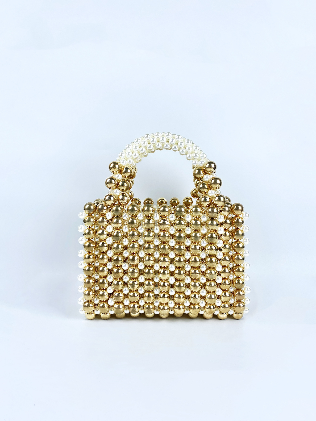 Acrylic Handheld Beaded Handmade Women's Bag, Fashionable Casual Dinner Bag