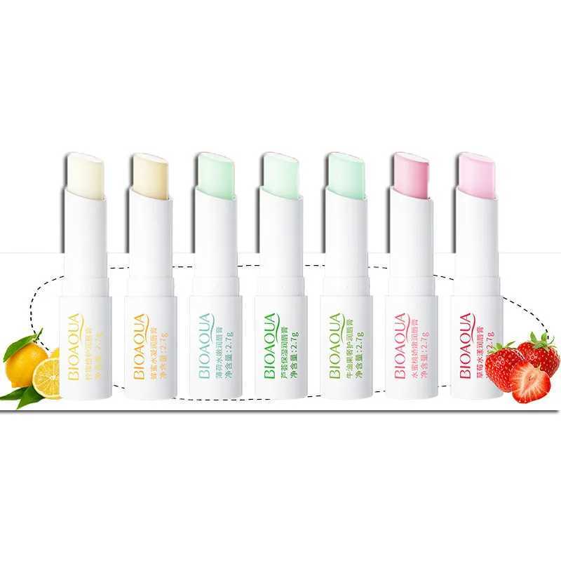 Aloe strawberry lipstick is not easy to fade lipstick Peach moisturizing long-lasting color moisturizing lipstickW241223