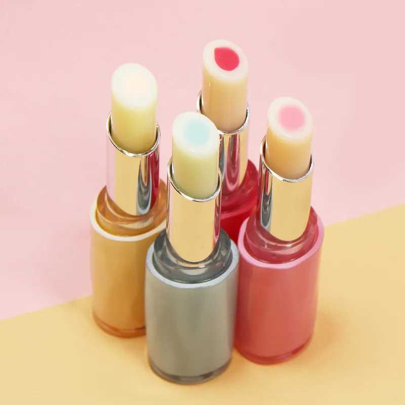 Strawberry sand lipstick moisturizing care color changing lipstick peach fruit flavor lipstick rich gloss background lipstickW241223