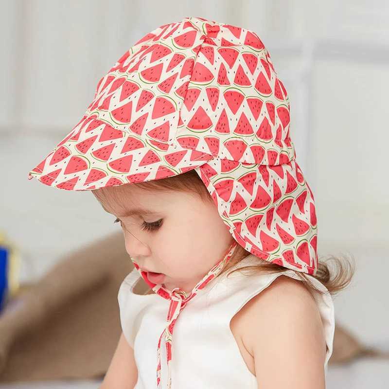 Caps Hats Summer baby sun hat suitable for girls boys outdoor travel beach quick drying hat UV protection bucket hat adjustable breathable mesh hat H2