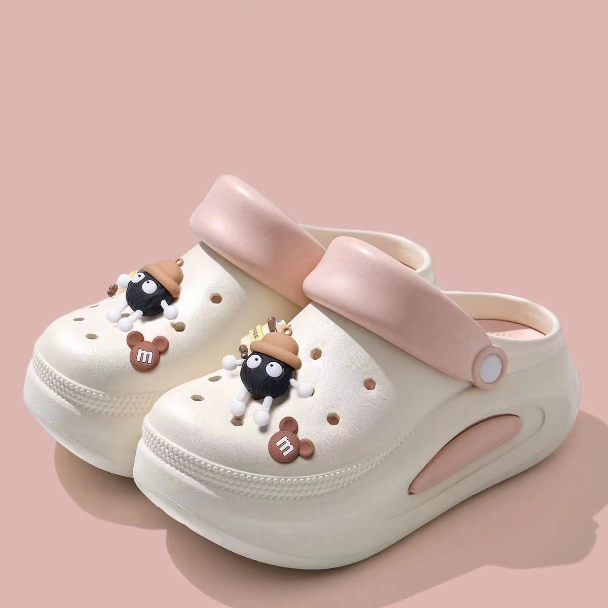 Free shipping new for womens pink rose red yellow brown Multiple styles of height increasing anti slip thick soled beach slippers