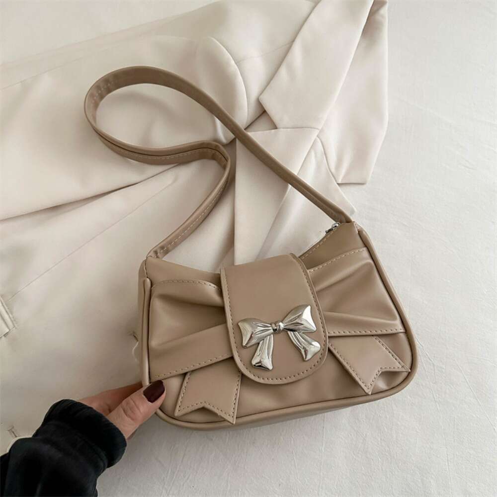 Women's Bags Handbag Trendy Bow Shoulder Handbag Casual Underarm Daily Commuting PU Leather Lady Banquet Business Women's Bag
