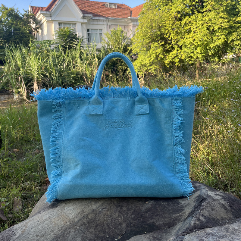 European American New Autumn And Winter Women's Towel Bag, Solid Color, Handmade Tassel, Artistic Words, Shoulder Bag