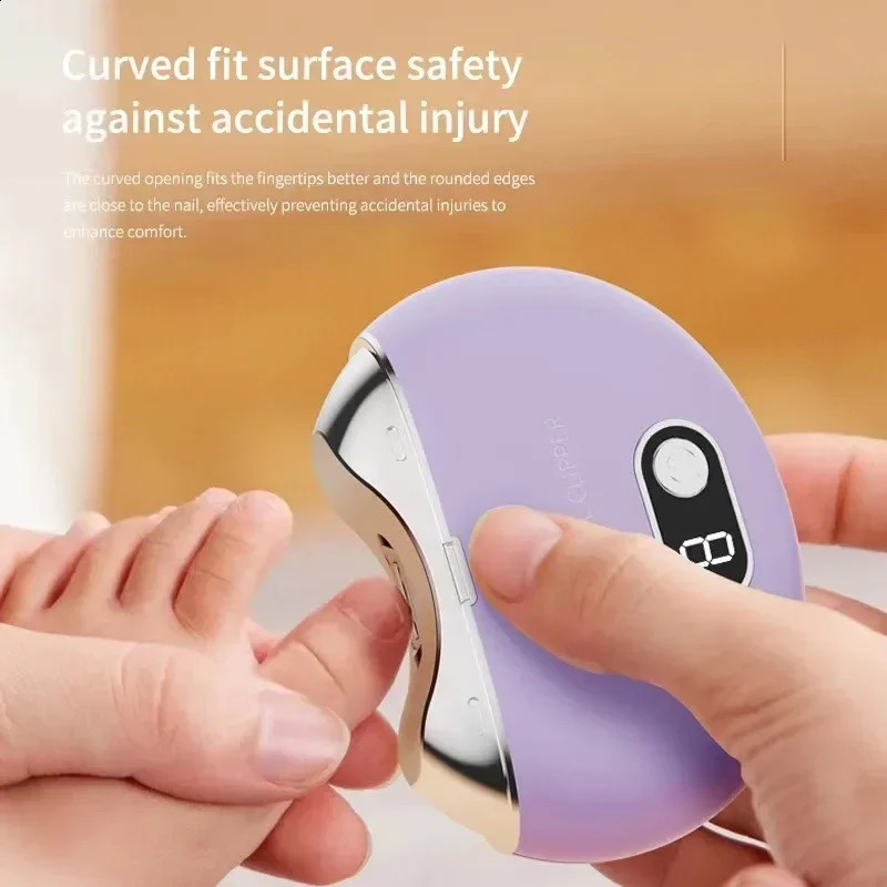 Electric Nail Clippers Rechargeable Mini Household Nail Trimming Machine for Children Adults Portable Automatic Nail Trimmer 241223