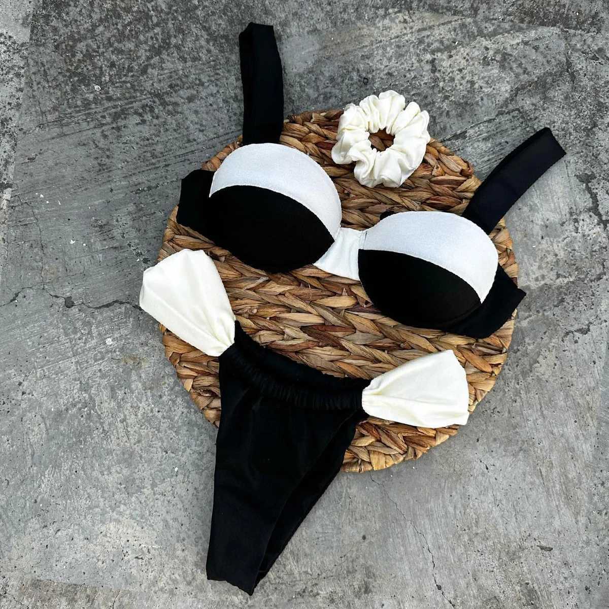 Sexy High Waist Bikini Swimsuit Brazilan Bikini Set Swimwear for Women High Leg Push Up Two Piece Bathing Suits Summer FemaleXJ241223