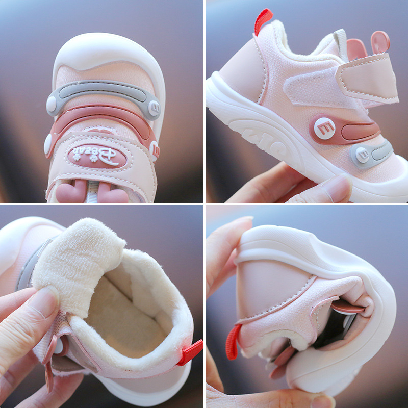 Toddler Shoes 2024 Winter Unisex Boy Girl Kid Sneakers For Baby Infant Shoes Soft Warm Sneakers Sizes 16 - 25