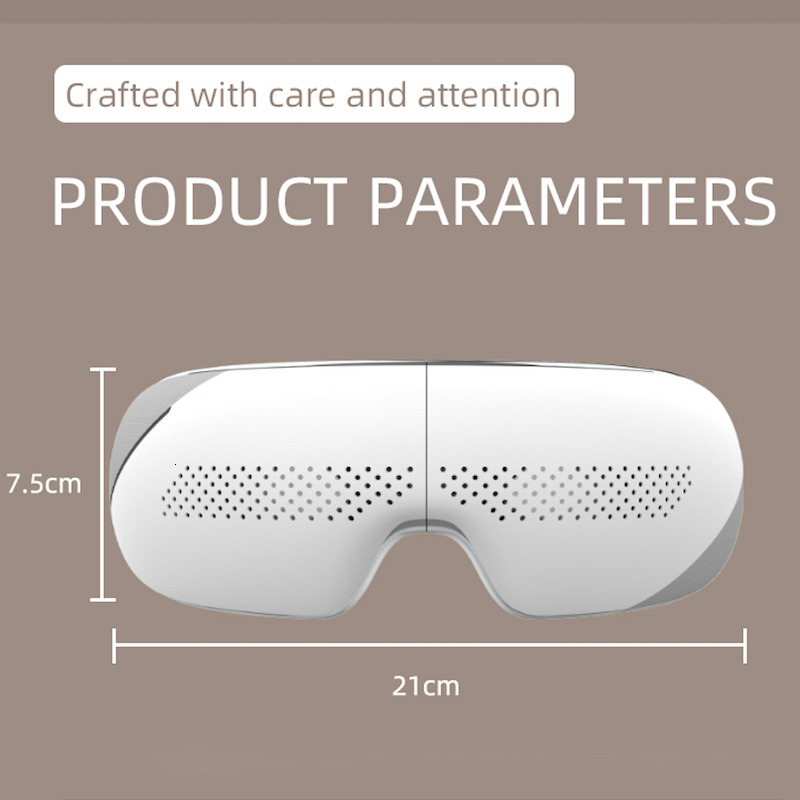 Visible With Heat Bluetooth Music Massager For Migraines Relax Reduce Strain Dark Circle Eye Bags Improve Sleep