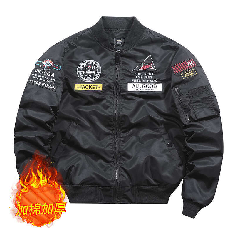 Heavy Industry Embroidery Hardman Coat Live Broadcast CottonThin Air Force MA1 Pilot Male Flight Jacket