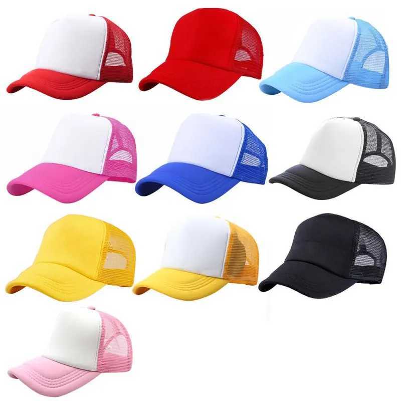 Caps Hats Childrens baseball caps boys and girls summer fashion visual hats boys and girls casual snapshot hats mesh hip-hop hats H241223
