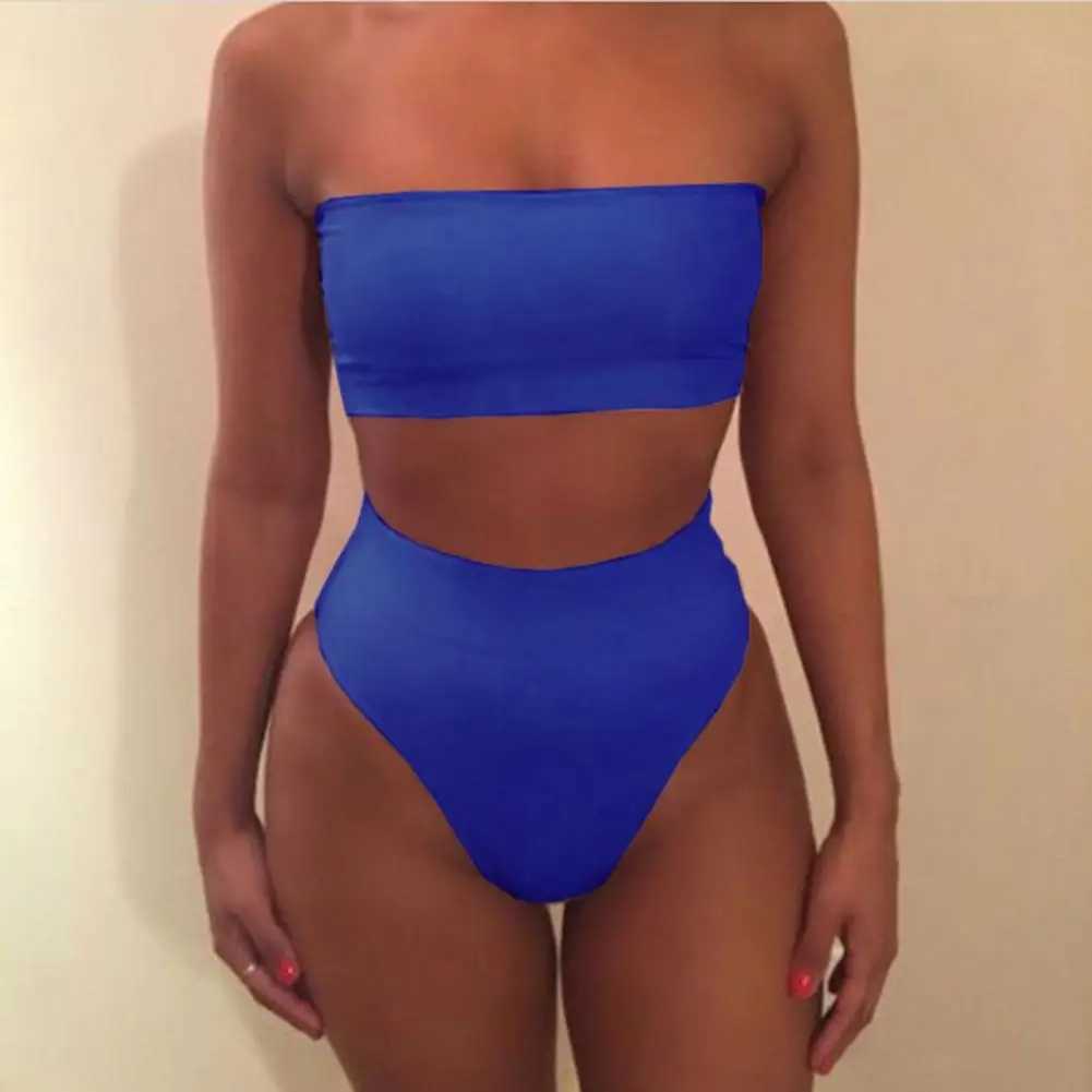 Bikini Set Great Strapless Summer Lady Swimsuit Beachwear Women Suimwear Sleeveelss Bathing Suit for Water SportsXJ241223