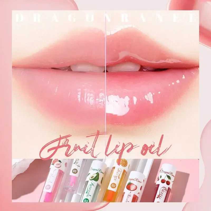 1/3 piece of fruit lipstick long-lasting moisturizing lip gloss jelly mirror liquid lipstick long-lasting shiny lip color makeup lip careW241223