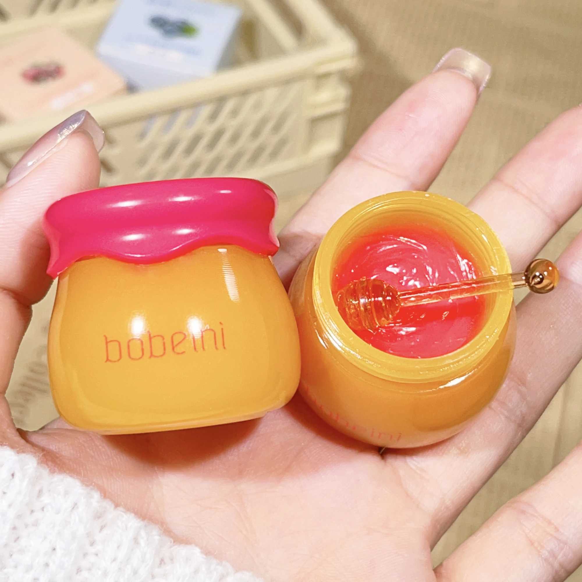 Hydrating Peach Honey Lip Mask - Long-Lasting Moisture Soothes Dry Lips Reduces Fine Lines For WomenXJ241223