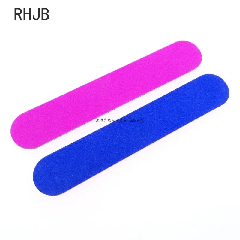 100Pcs/Lot Double Side Disposable Mini Wooden Nail FileGrinding Polishing Buffer Strips Manicure Care ToolsSize 8.5/5x1.3cm 241223