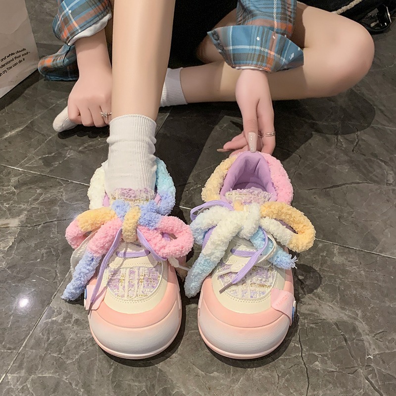 2025 new lightweight, fashionable, multifunctional casual women's shoe platform, simple designer women's sports shoes, trendy casual shoes
