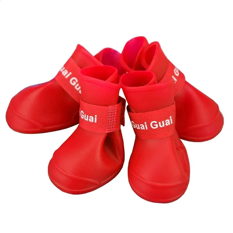 8PCSSet Shoes Dog Rain Shoes Anti-slip Waterproof Outdoor Footwear Socks Foot Cover Protect Dogs Paw Outdoor Boots