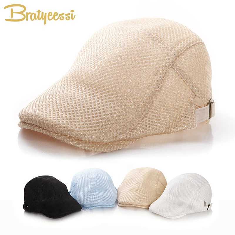 Caps Hats Summer boys baby hat retro baby hat childrens hat adjustable childrens beret 2-6Y H241223