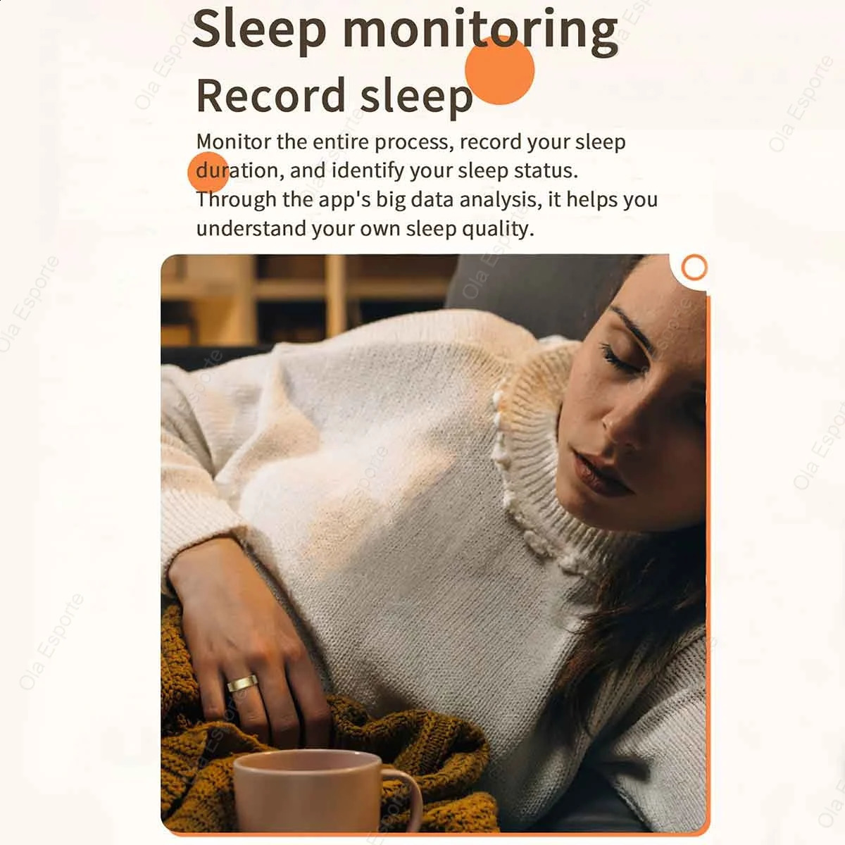 Smart Ring Men Women Temperature Sleep Heart Rate and Blood Oxygen Monitor IP68 5ATM Waterproof Multi-sport Mode 241220