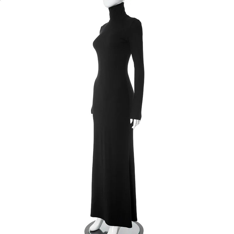 Maternity DressesStylish Maternity Dress for Baby Shower Elegant High Neck Long Sleeve Dress for Pregnancy Poshoots 241223