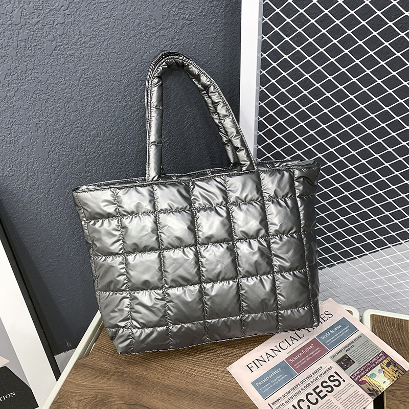 New Fashion Casual Women's Bag Autumn/winter Cotton Jacket Large Capacity Handbag Shoulder Bag Crossbody Bag Lightweight Outdoor Down Bag