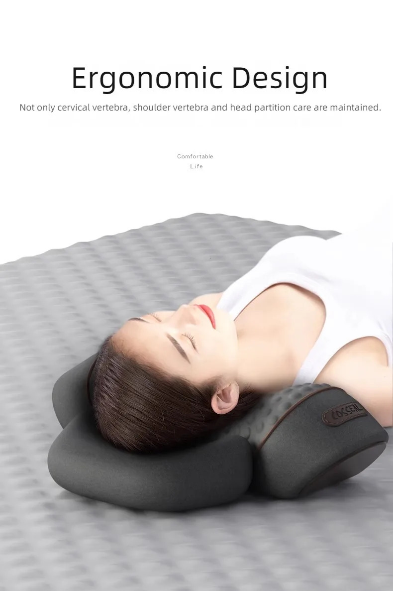 Cervical Pillow Spinal Sleep Neck Massager Trackless Heating Compression Masajeador Relaxation Treatment 241213
