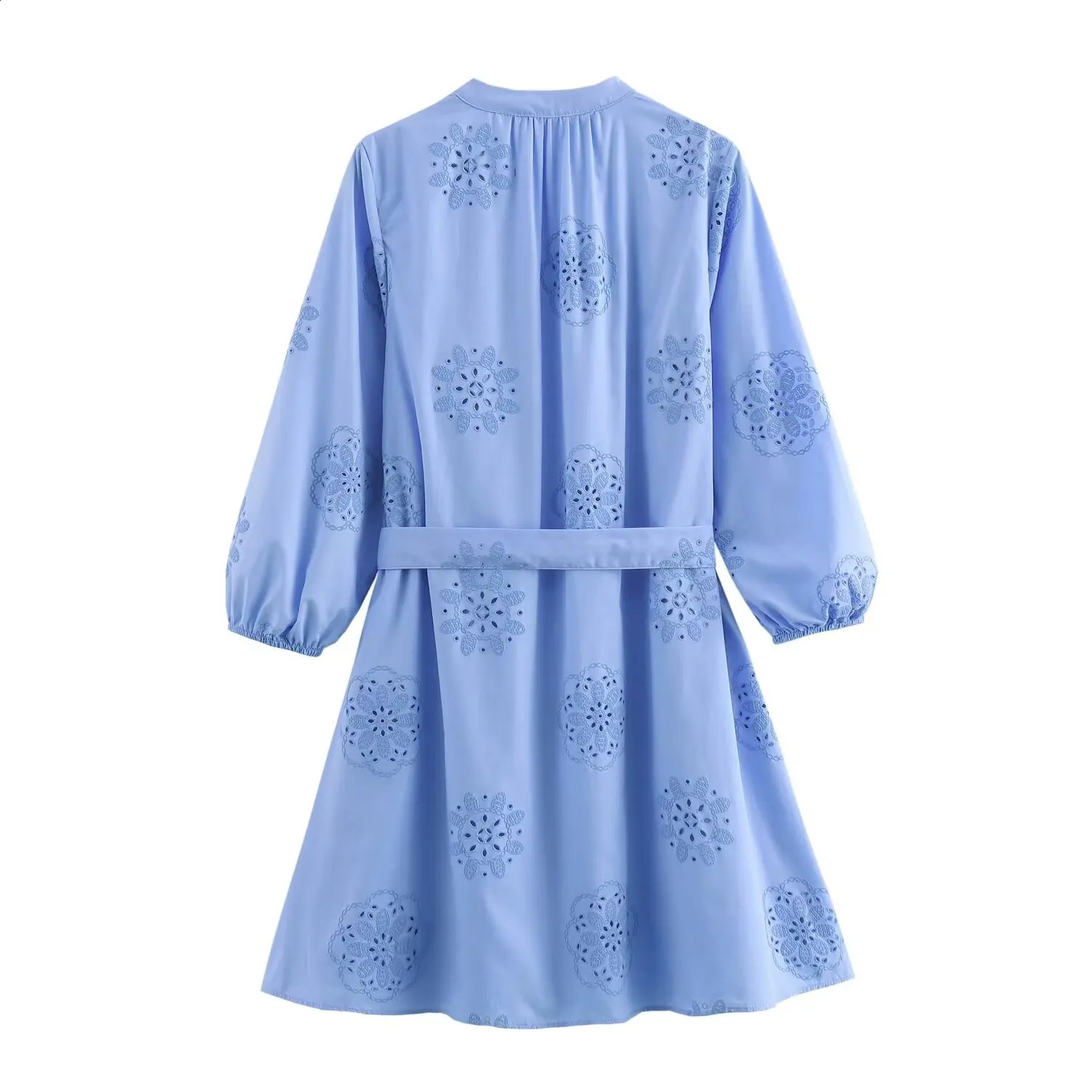 Womens Summer Fashion Belt ed Shirt Dress Casual Chic Mini 241218