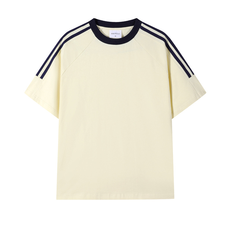 High Quality Designer T-Shirt Men's Short Sleeved Women's Top Shirt Sports Casual Breathable Cotton Fashion Gold Code Versatile Couple