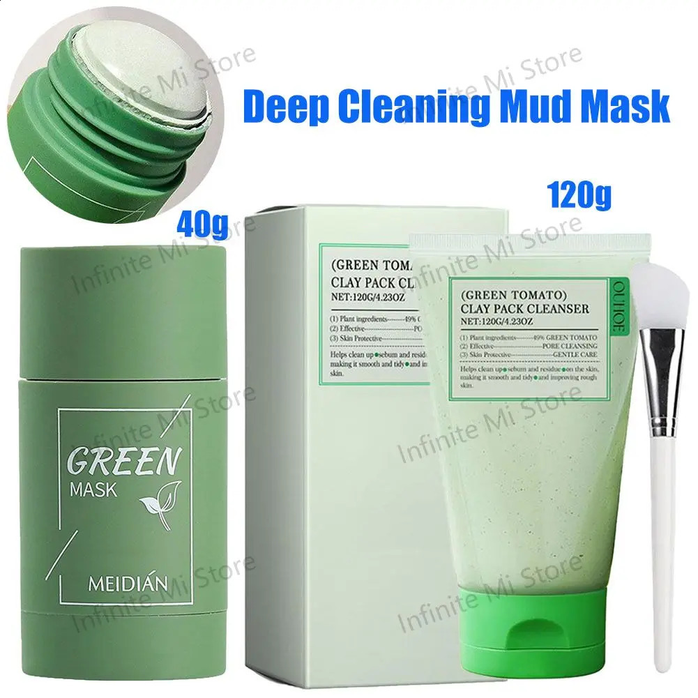 Green Tomato Mud Mask Moisturizing Pore Cleansing Refreshing Deeply Hydrating Nourishing Smoothing Facial Skin Care 241223