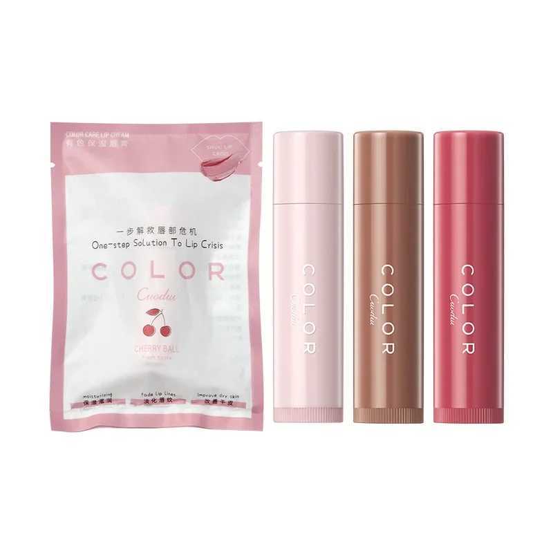 Long lasting moisturizing color lipstick nourishes lips reduces lip line resists dry cracks and lipstick natural female lip care lip glossW241223